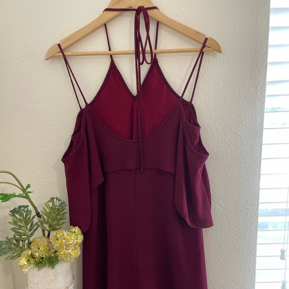 Maroon Mini Dress - Picture 2 of 3